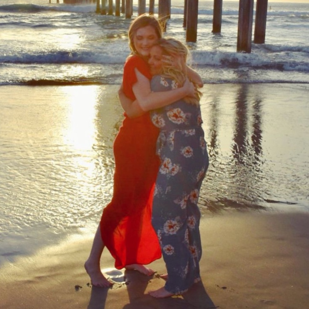 Mango Red Maxi Dress With Slit